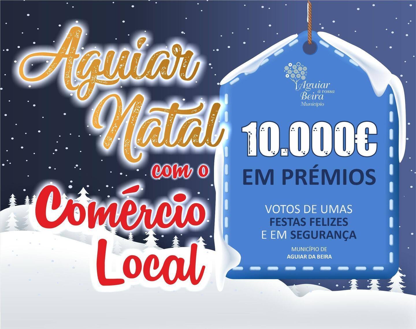 Sorteio Aguiar Natal o Comércio Local decorreu na sexta feira