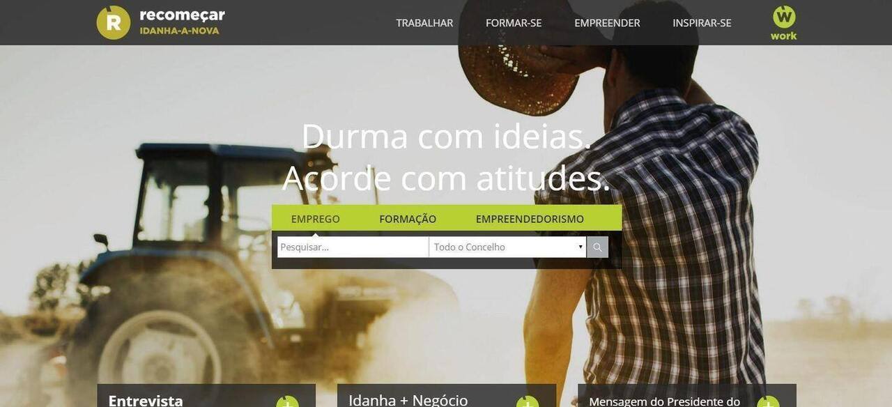 IdanhaEmprego fará a ponte entre quem procura e quem oferece emprego
