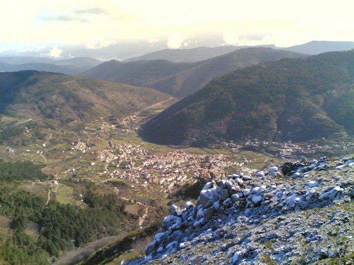 Fragão do Corvo, vista do Vale do Zêzere. Inverno. (LAC)