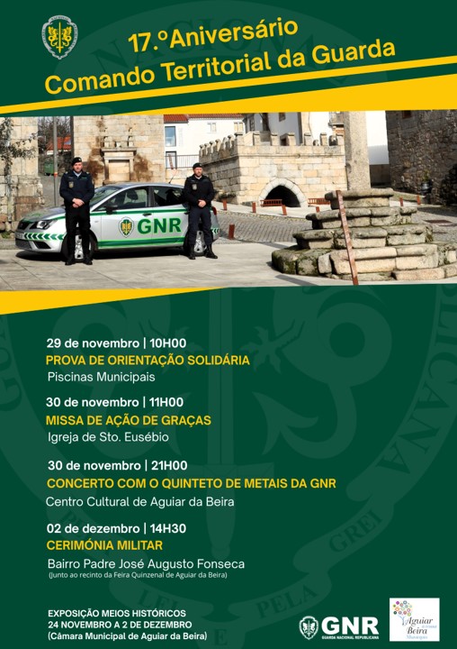 Gnr Guarda Comemorações Do 17.º Aniversário Do Comando Territorial Da Guarda